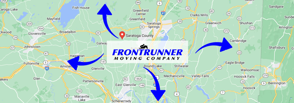 FrontRunner Moving Company Service Areas Map