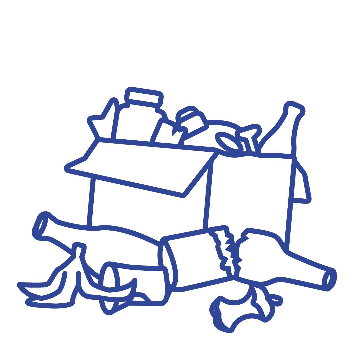 bulk trash removal icon