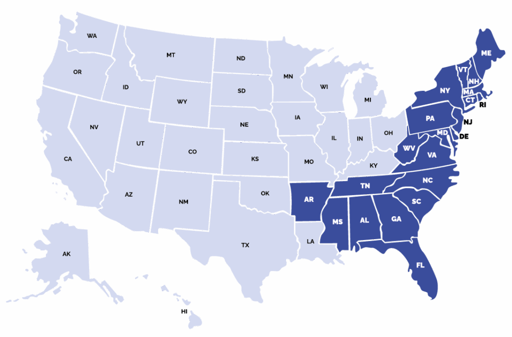 eastern us moves